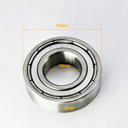 304 Stainless Steel Ball Bearings &ndash; Food Grade Non Magnetic 6002ZZ 15x32x9mm / CHINA / 2Pcs