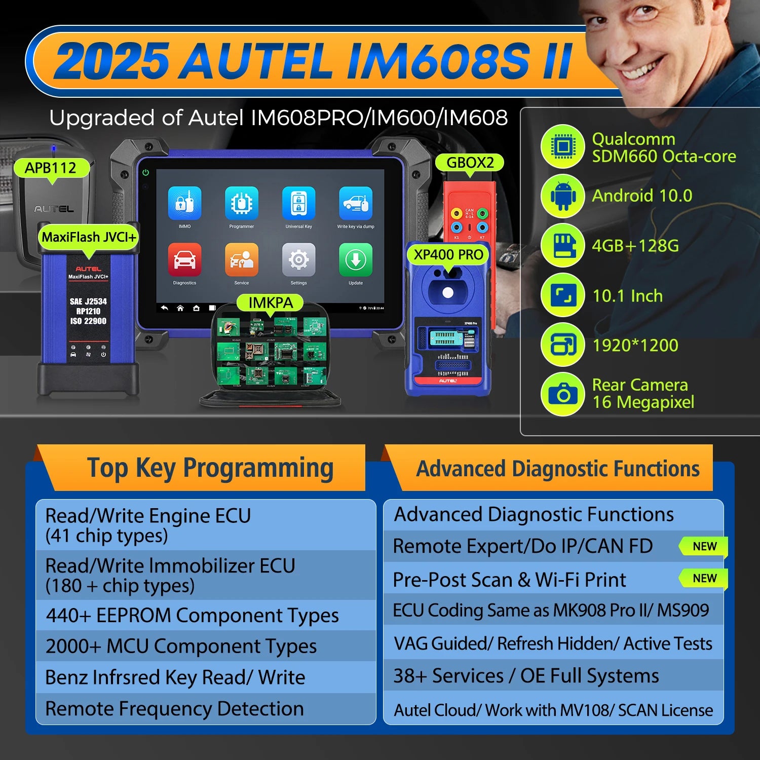 Autel IM608 II &ndash; Top IMMO Function For Key FOB Coding