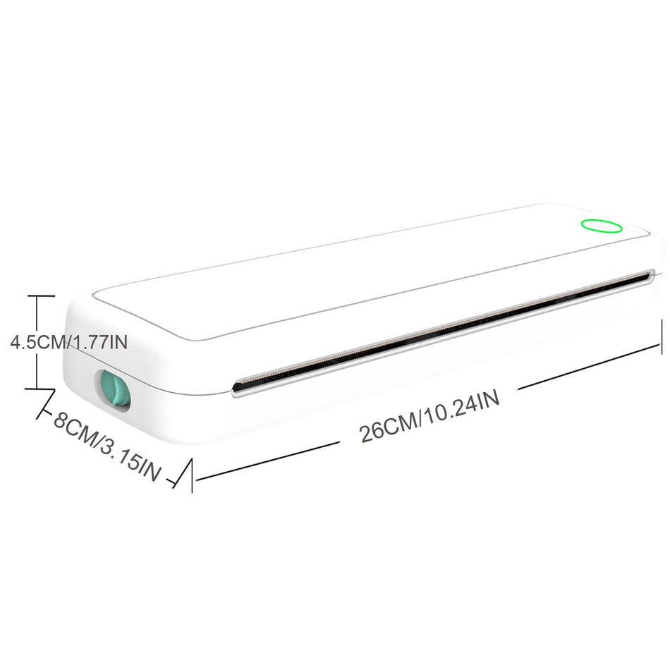 Thermal A4 Mobile Printer &ndash; Ultra Portable Inkless Bluetooth