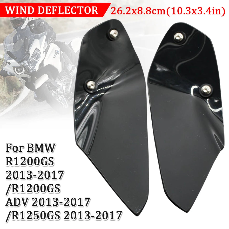 Acrylic Fuel Tank Windshield for BMW R1200GS and R1250GS with Left and Right Deflectors High Clarity and Durable Shield
