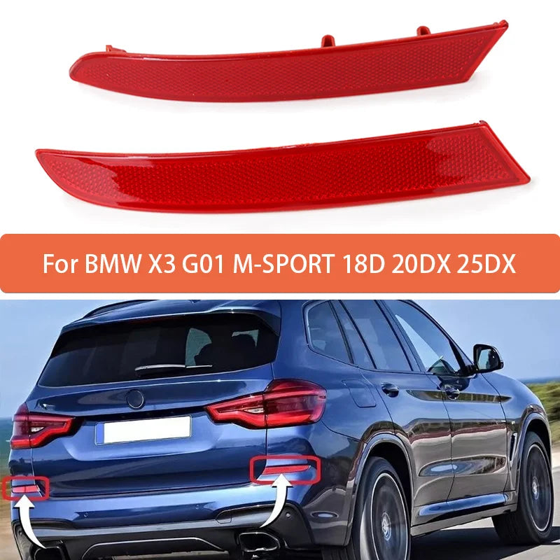 Odbijajoči Trakovi za Zadnji Bumper za BMW X3 G01 2018-2021