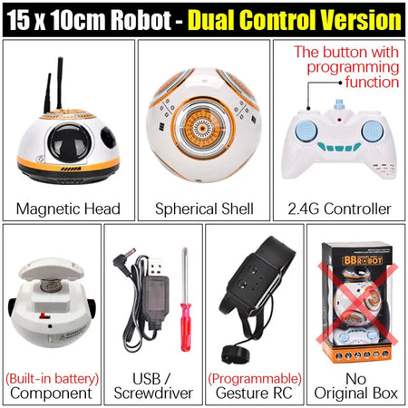 RC Robot with Gesture Control &amp; Sound Effects - Remote Controlled Toy No original box 4