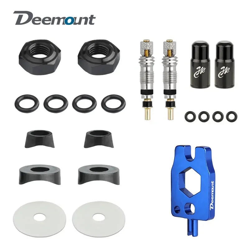 Deemount Bicycle Valve Nozzle Kit &ndash; Durable Copper Alloy Inserts