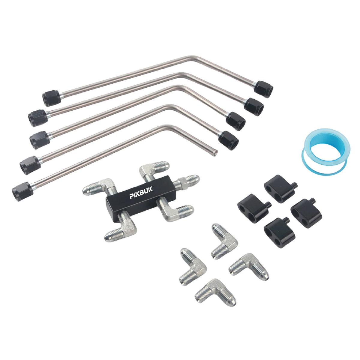 Stainless AN4 Coolant Crossover Vent Kit for LS1 LS2 LS3 LS7 LSX Engines by InterCyprus Trading Ltd