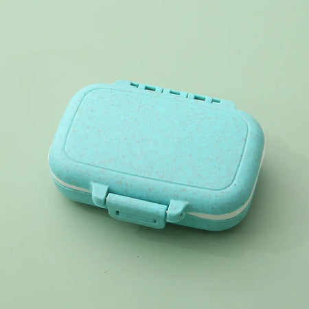 Mini Portable Pill Box Holder &ndash; Lightweight Design Blue