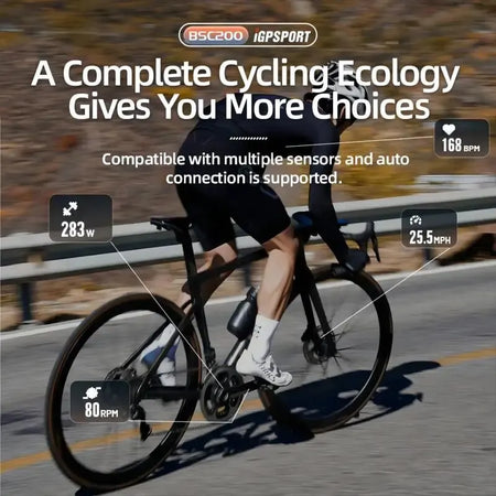 iGPSPORT BSC200 &ndash; Wireless Connectivity with ANT+ and Bluetooth 5.0
