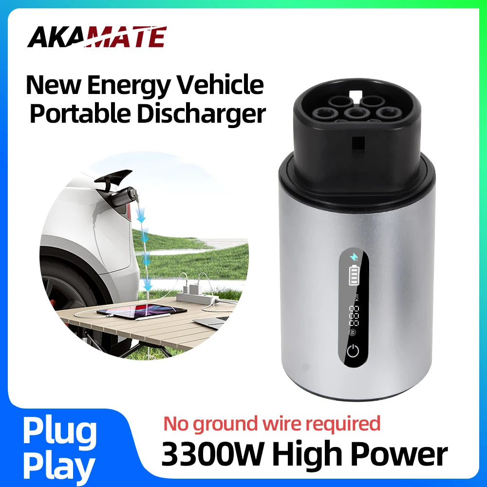 Portable Discharger For New Energy Vehicle - 3300W Overheat