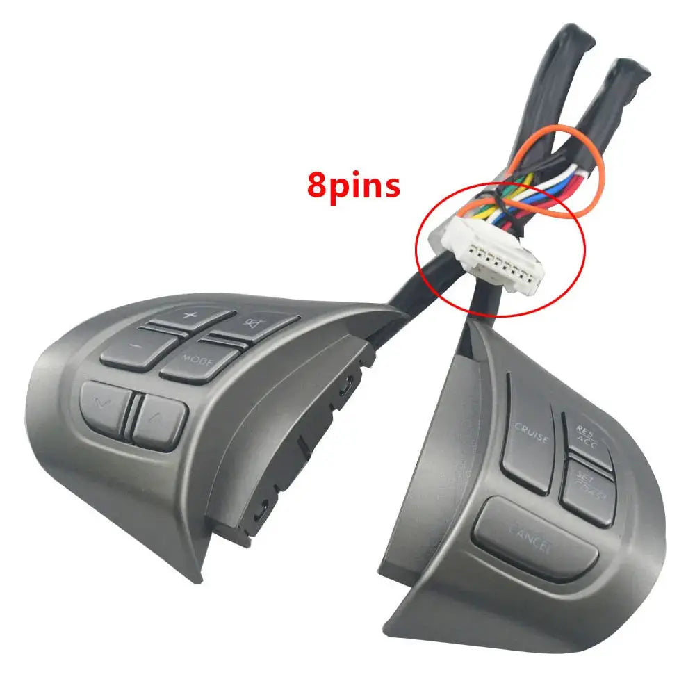 Silver Steering Wheel Audio Cruise Control Switch Buttons For Subaru Forester 2008 2009 2010 With Backlight by InterCyprus Trading Ltd