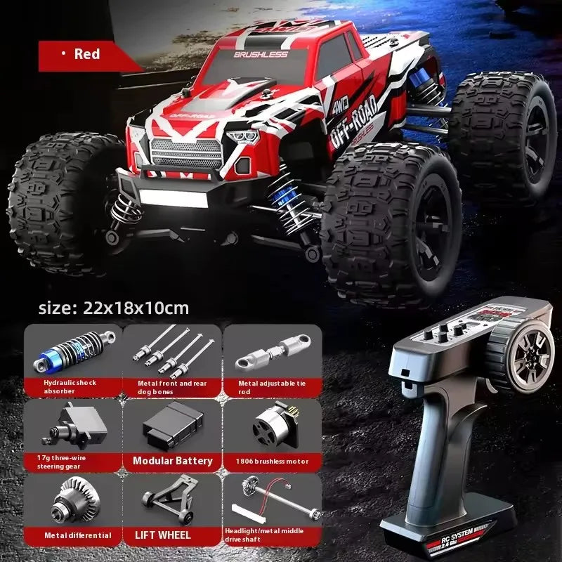 JJRC C8811 - High Speed Brushless Motor 4x4 Off Road C8811A-Red-1B