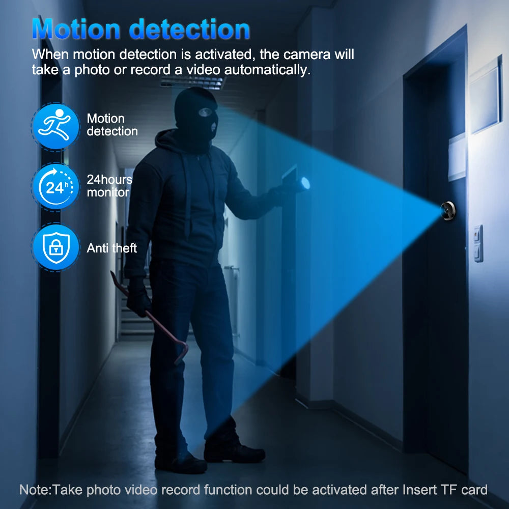 Awapow Tuya WiFi Door Camera &ndash; PIR Motion Detection