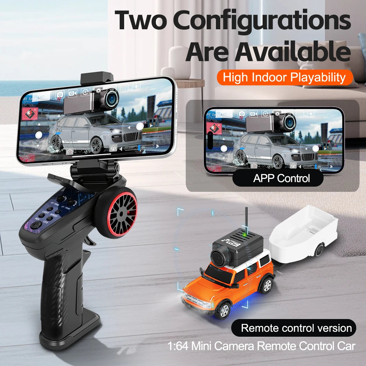 WLtoys 1/64 Mini RC Car &ndash; 720P FPV Camera For Kids Fun