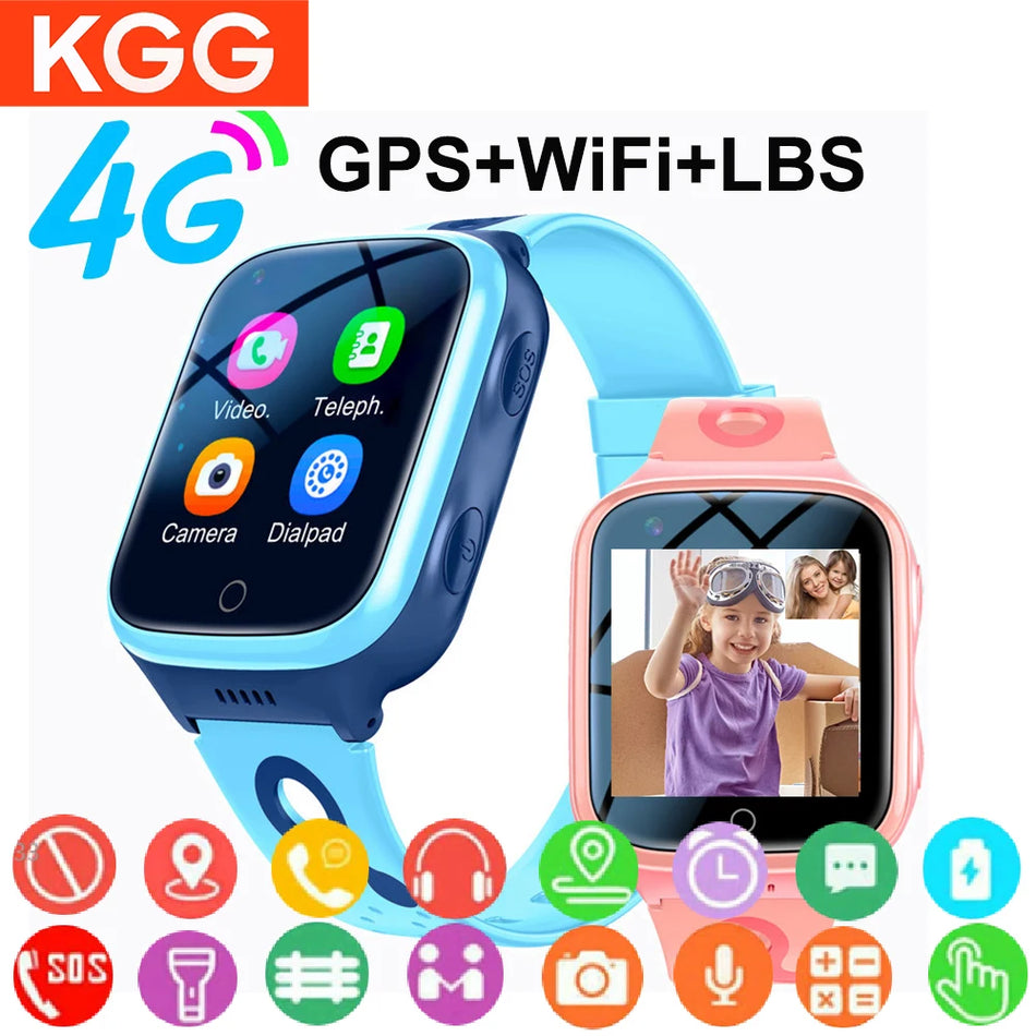 KGG 4G Kids GPS Watch &ndash; Video Call, GPS Tracking And SOS