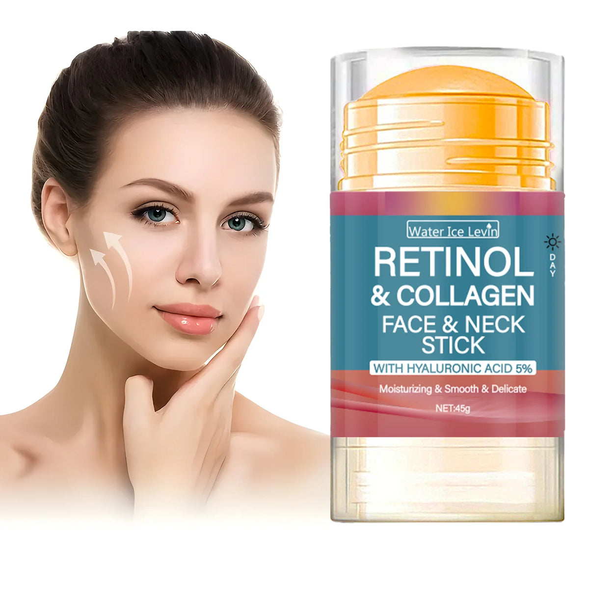 Water Ice Levin Retinol Face and Neck Treatment Bar &ndash; Firming and Moisturizing Formula