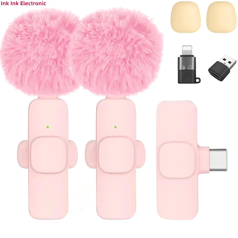 ZMYNOJLH Wireless Lavalier Microphone for iPhone, Android, and PC