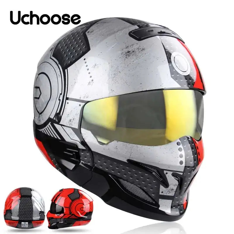 Scorpion Detachable Multi-purpose Full Face Helmet - Predator Design 17 / XXL
