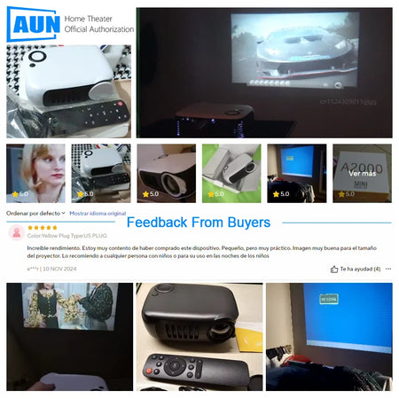 A2000 &ndash; Ultra Portable Mini Projector 1080P 4K HDMI