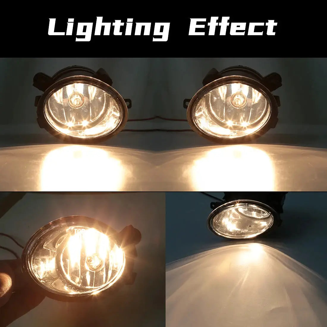 For BMW E39 M5 2001 2002 2003 E46 3 Series M3 2002 2003 2004 2005 2006 Fog Lights Headlight Front Driving Lamp Halogen LED Bulbs by InterCyprus Trading Ltd