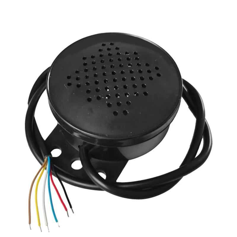 Zwarte alarmspeaker met 3W uitgang voor omgekeerde spraakprompt sirenehoorn