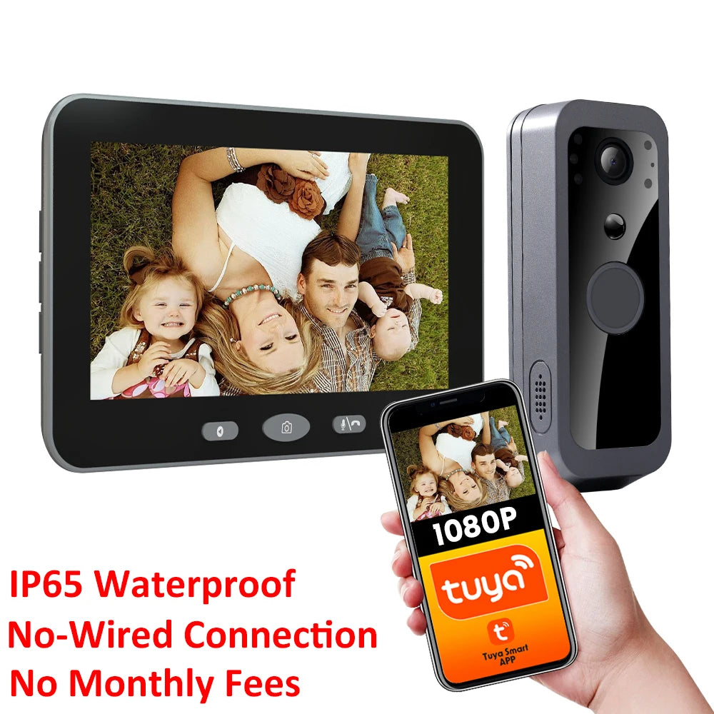 Tuya Smart Wireless Doorbell Camera &ndash; No Monthly Fees Doorbell