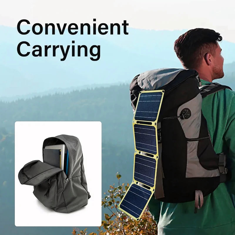 Outdoor Portable Solar Panel 5V 9V 12V - PD USB Charging