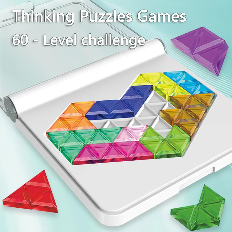 BZS00571 Tangram Puzzle Board &ndash; 60 Levels Logic Challenge