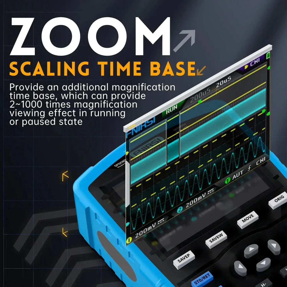 DPOX180H Phosphor Oscilloscope 180MHz DDS Two In One