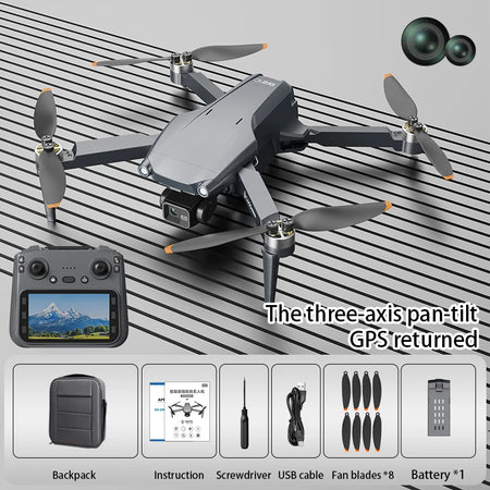 L600 PRO GPS Drone &ndash; 8K Dual Camera 3-Axis Gimbal Pro L600 PRO MAX-No OAS