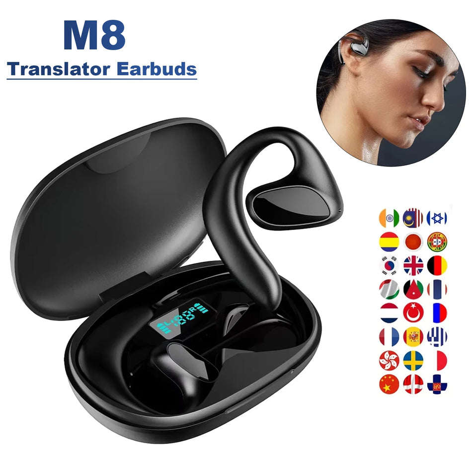 Real Time Translator Earbuds For 144 Languages With Bluetooth 5.1