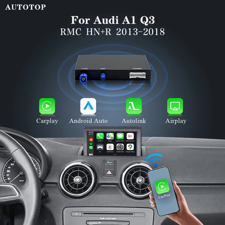 Autotop Trådlös CarPlay Gränssnitt för Audi A1 Q3 2012-2018
