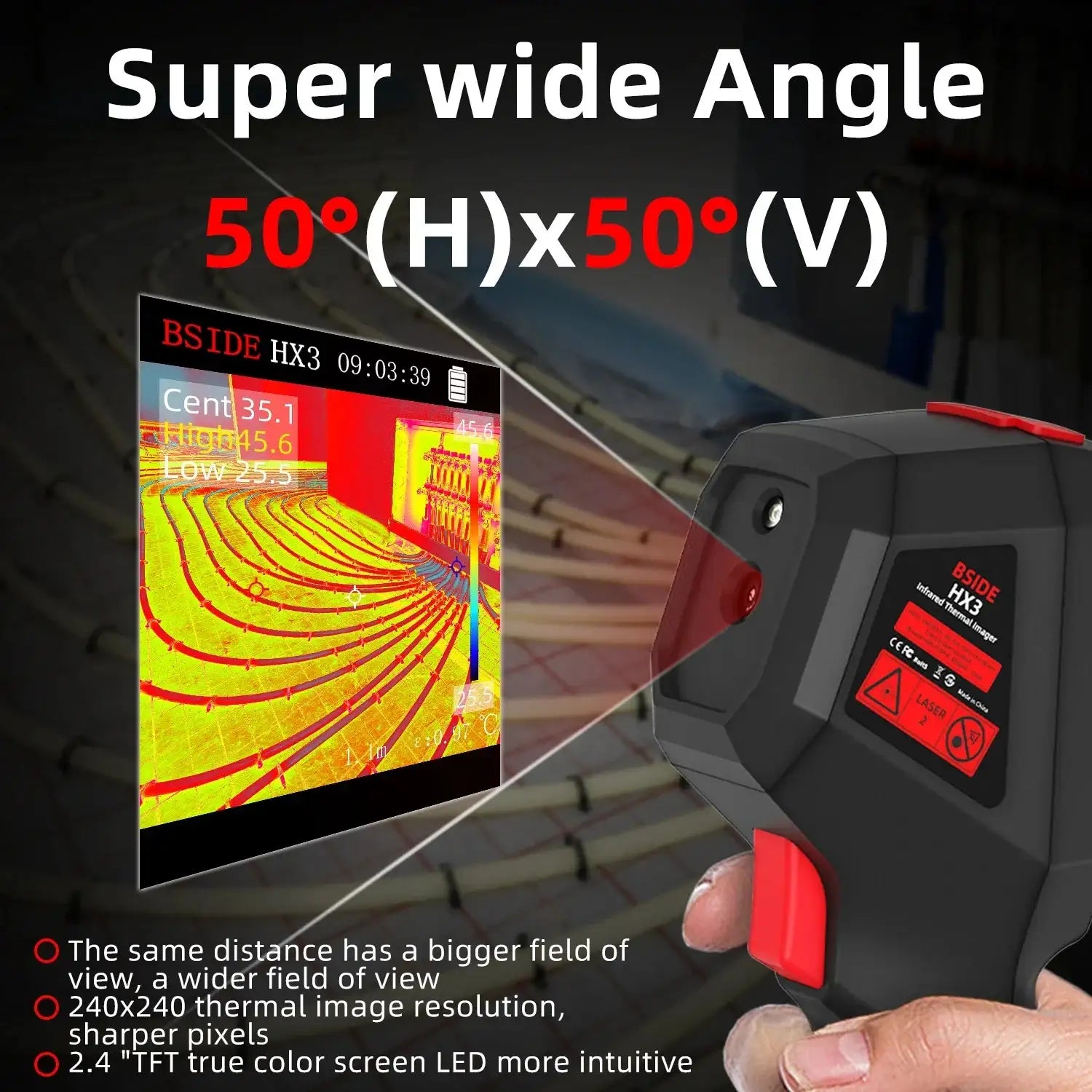 Bside HX3 Thermal Imager Noncontact Thermometer 240x240 IR