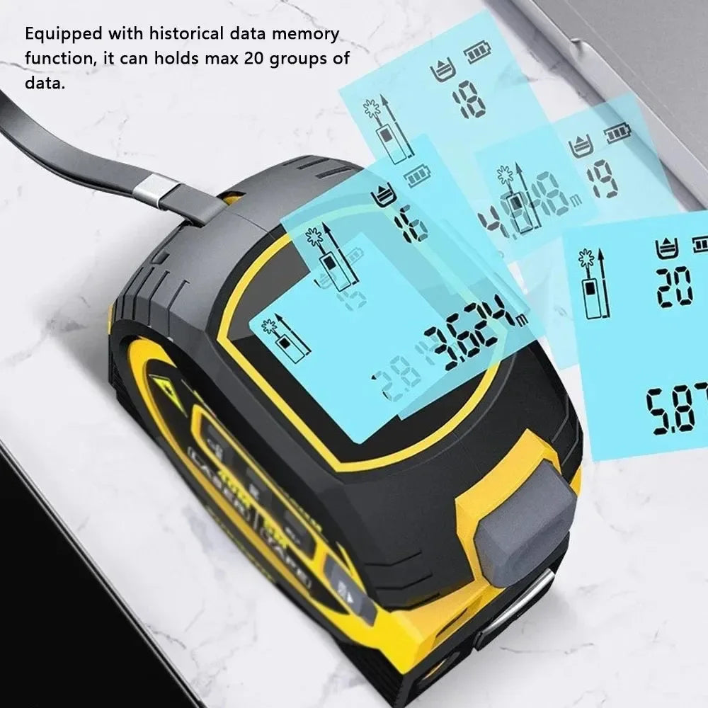 Laser Tape Measure 3 In 1 &ndash; Ultra Precise Rangefinder