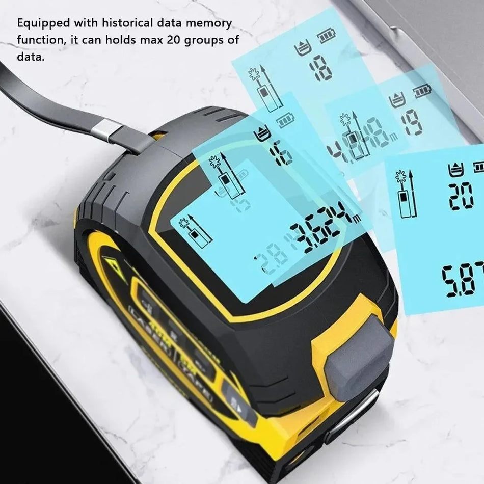 Laser Tape Measure 3 In 1 &ndash; Ultra Precise Rangefinder