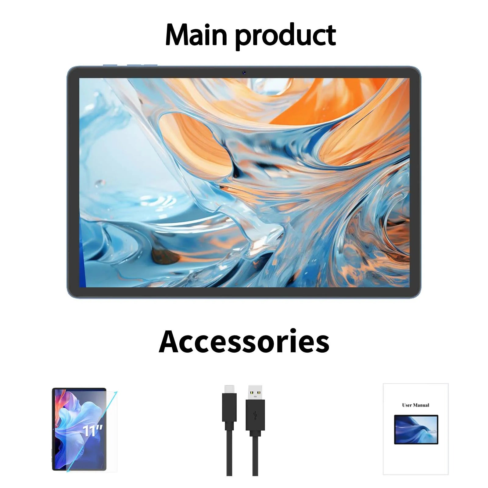 2025 Relndoo 11 Inch Android 15 Tablet &ndash; Massive 24GB RAM Standard version