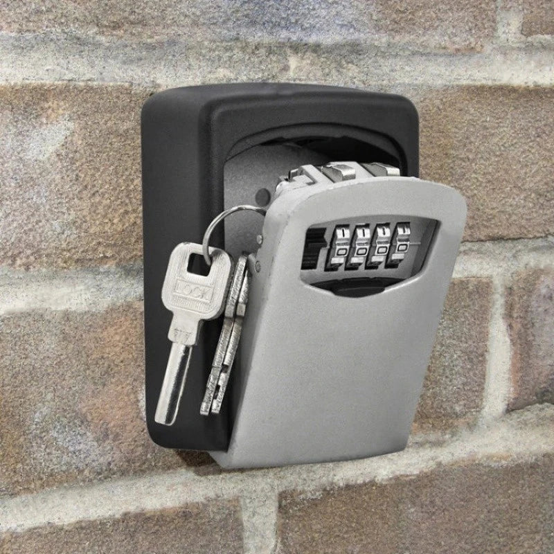 Wall Mount Key Storage Secret Box &ndash; 4 Digit Combination Lock