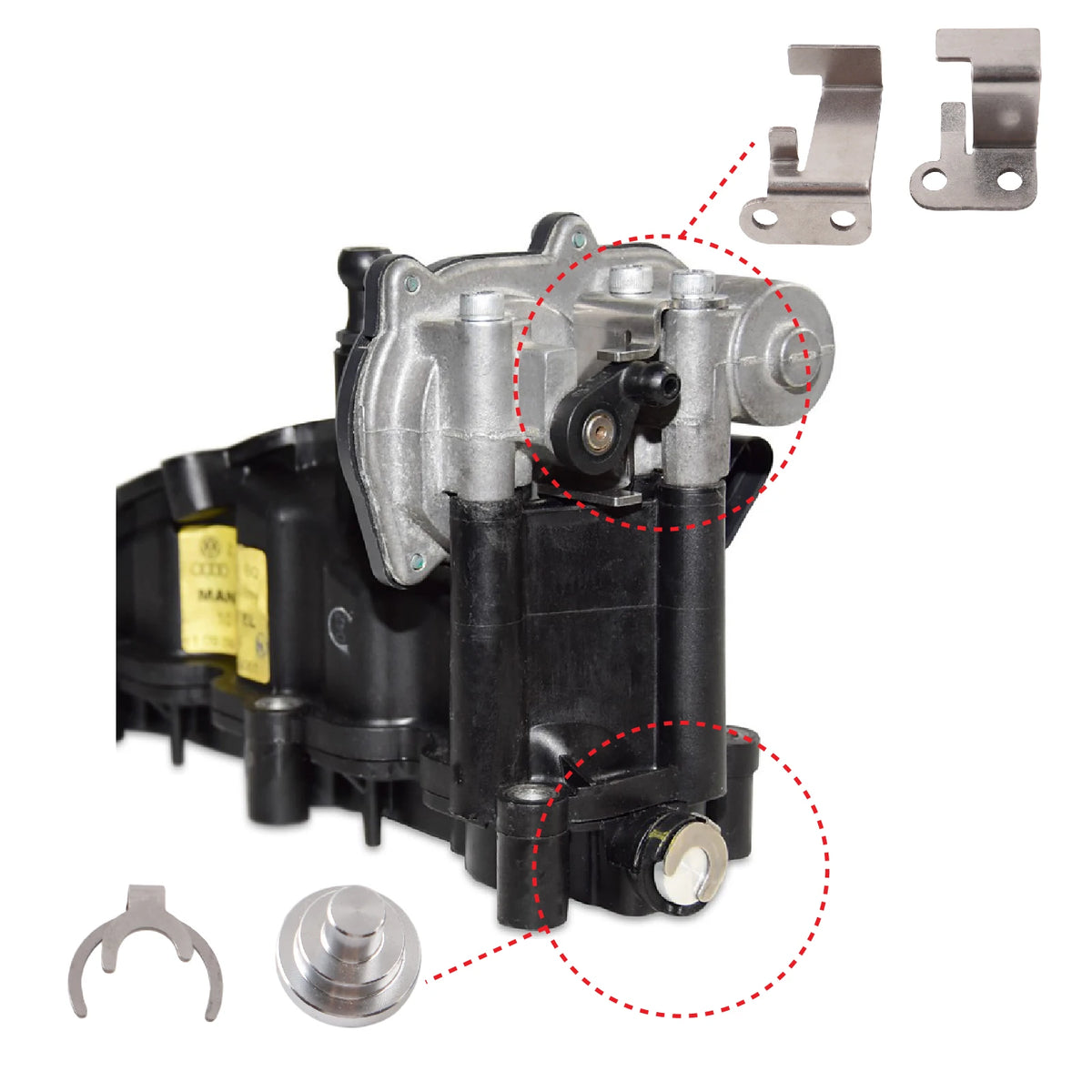 Aluminum Swirl Flap Repair Bracket Set for VW 2.7 3.0 V6 TDi by InterCyprus Trading Ltd