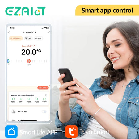Tuya ZigBee3.0 Smart TRV Thermostat &ndash; Alexa Google Home