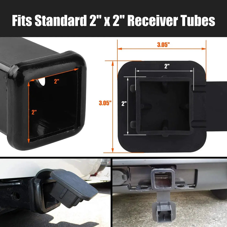 2 Inch Trailer Tow Hitch Cover Plug Caps Rubber For Ford Explorer Ranger F-150 F-250 Explorer Toyota Nissan Jeep Accessories by InterCyprus Trading Ltd