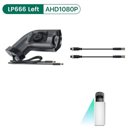 GreenYi New Smart Blind Spot Radar BSD Alarm System Left/Right Long Arm Electronic Mirror Side Camera Dual Lens For Truck Bus by InterCyprus Trading Ltd