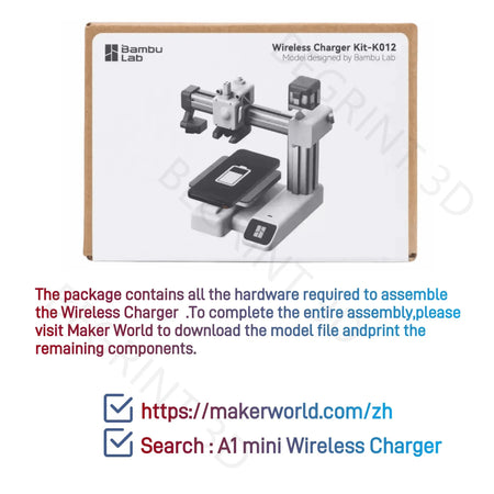 Bambu Lab 3D Printing DIY Jet Engine Model Parts Kit Wireless Charger / DIY Parts Kit