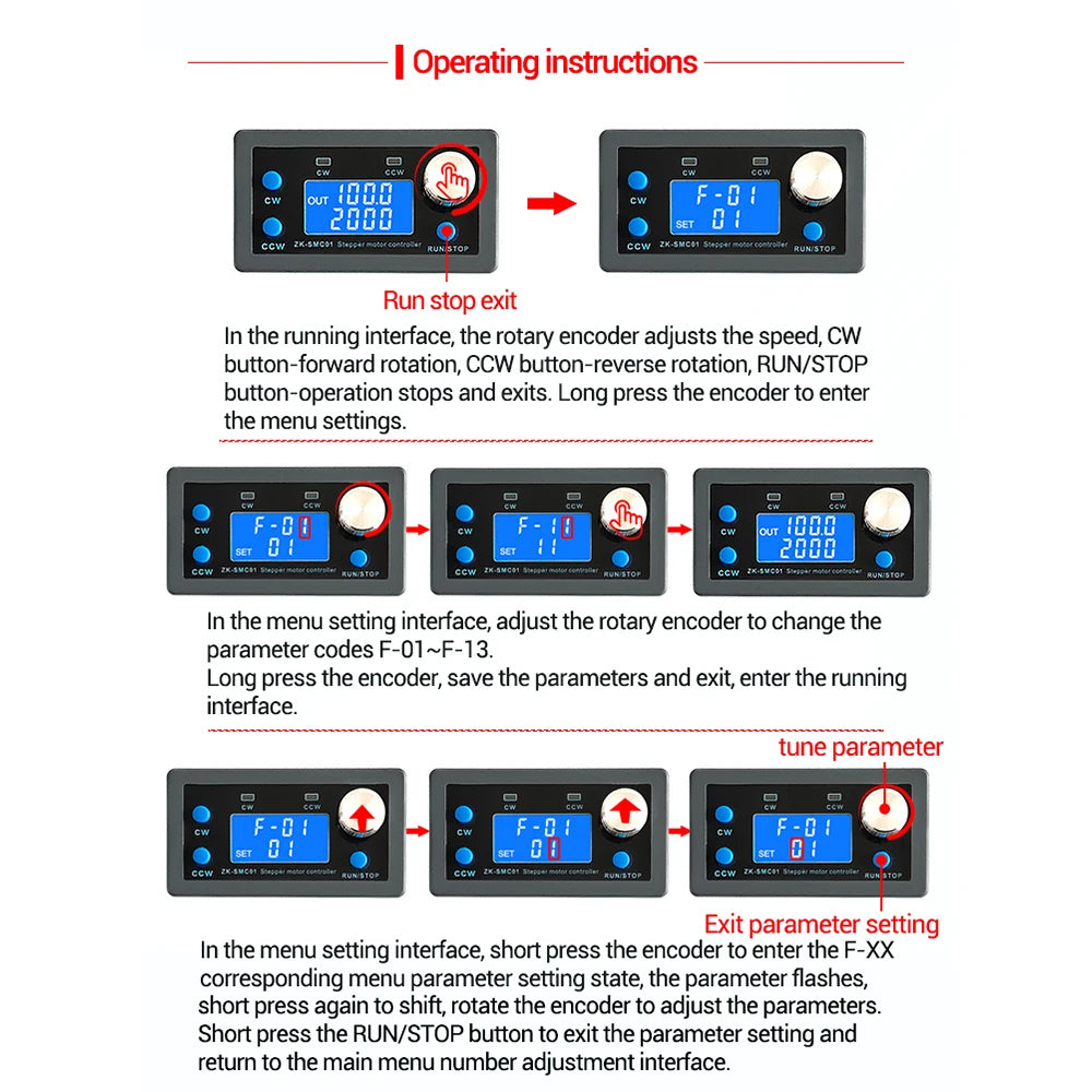 ZK-SMC01 Stepper Motor Driver &ndash; Precise Programmable Control
