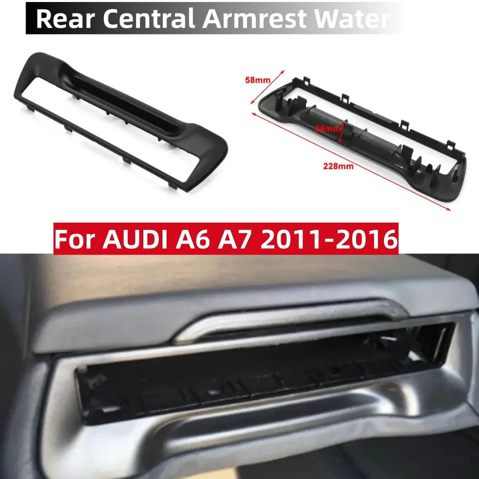 Rear Center Armrest Cup Holder Frame For Audi A7 A6 C7 4G8863289A by InterCyprus Trading Ltd