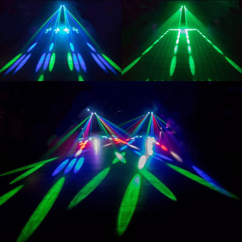 Stage DJ Light Double Headed Airship - 128 RGBW LEDs