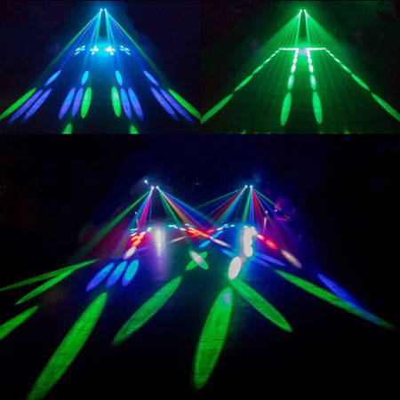 Stage DJ Light Double Headed Airship - 128 RGBW LEDs