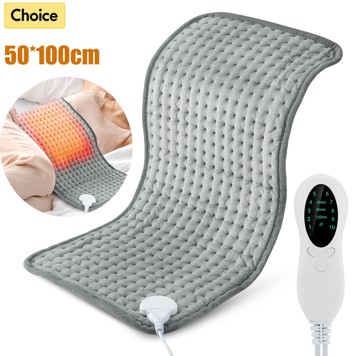 50x100cm Electric Heating Blanket Abdomen &ndash; Remote Control