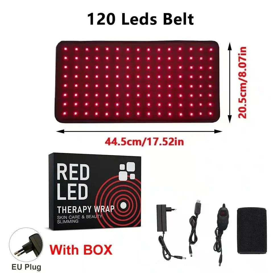 120Pcs LEDs Red And Infrared Belt - Infrared Therapy 120 Leds With Box-EU