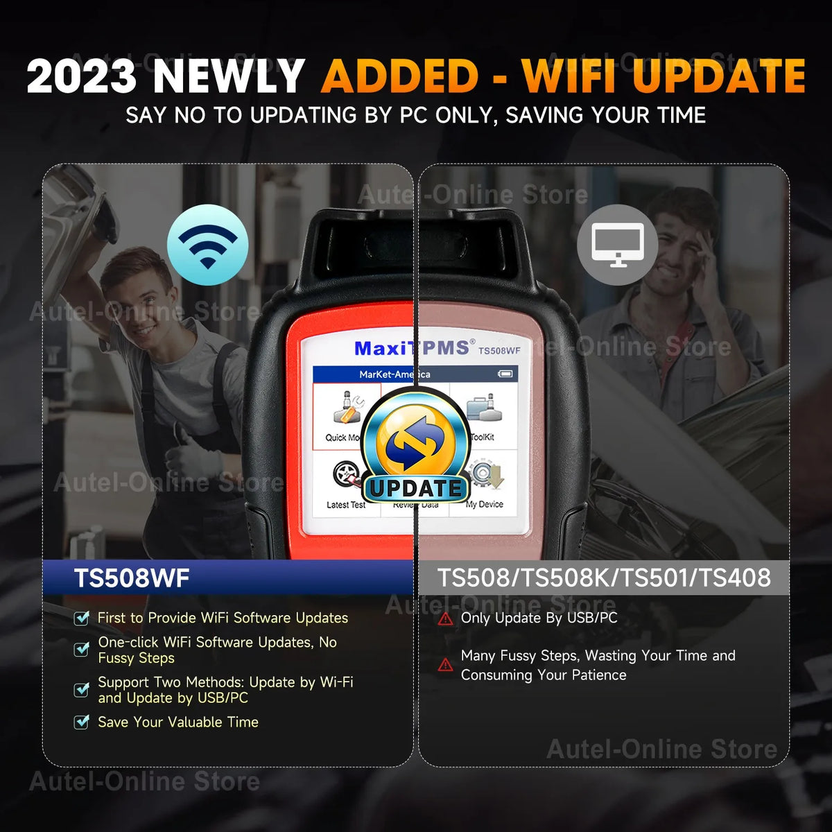 Autel MaxiTPMS TS508 TS508WF Tool &ndash; MX-Sensor Programmer