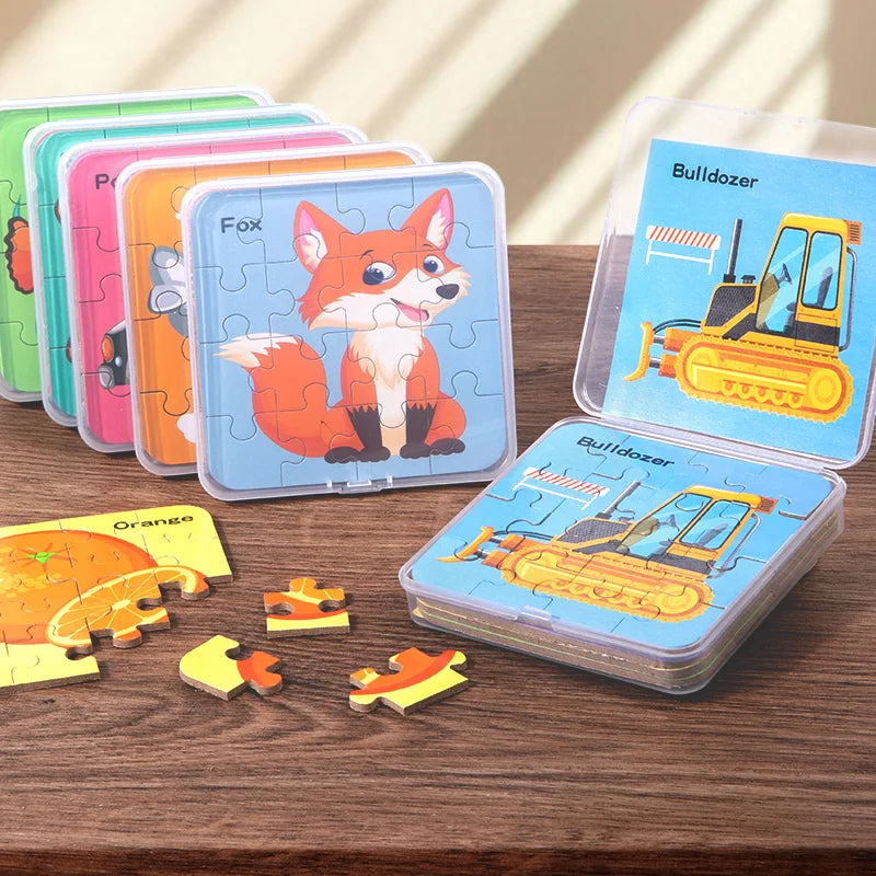 64 Pieces Wooden Puzzle Animals &ndash; Educational Toy For Kids