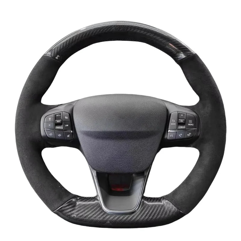 Lenkradbezug aus Veloursleder für Ford Focus Fiesta