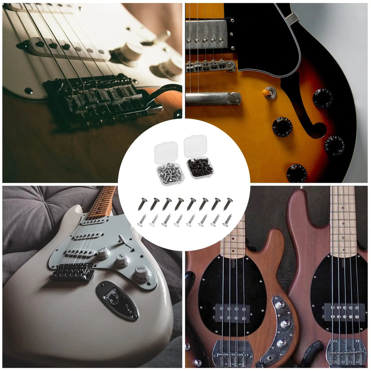 Miwayer Guitar Pickguard Screws 50 Pcs Box &ndash; Heavy Duty Iron