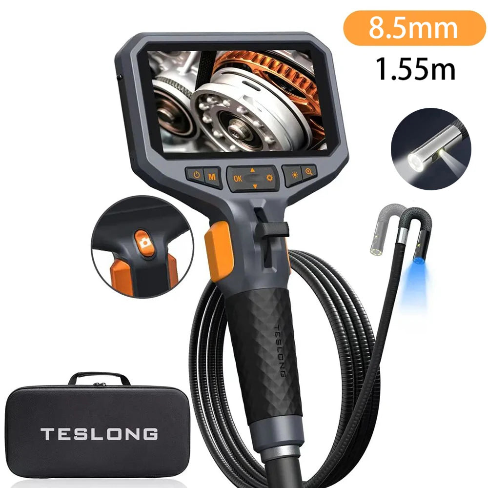 TESLONG TD450S &ndash; Two-Way Articulating Borescope 1080P TD450S8D